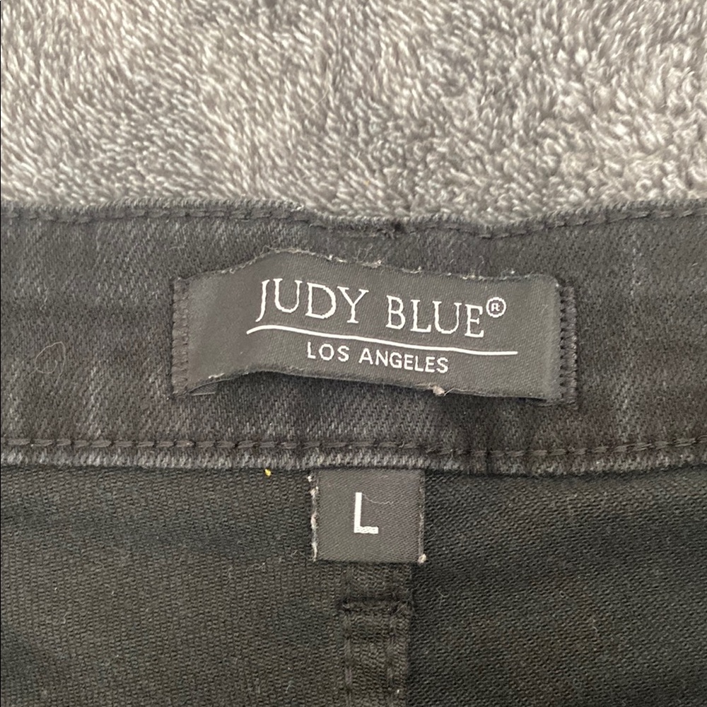 Judy Blue Women's Black Jean Shorts L - Picture 4 of 5